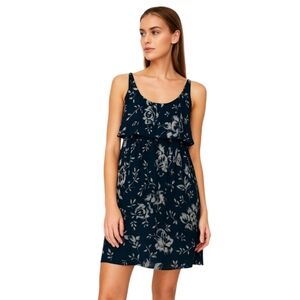 XS 100% Silk Mini Dress Aritzia T-Babaton  Floral Dress
